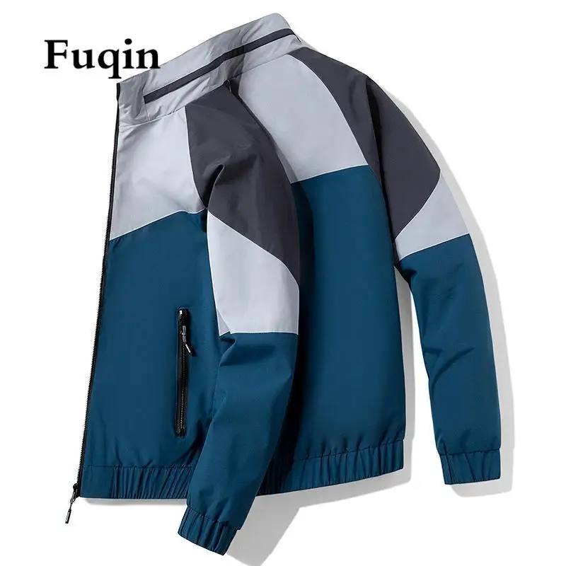 Мужская бейсбольная весенняя куртка в стиле пэчворк цветная спортивная мягкая с