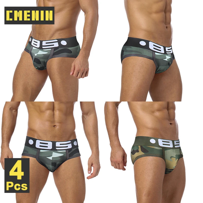 

CMENIN BS 4Pcs Soft Sexy Man Underwear Brief Men Underpants Hot Sale Cotton Slip Gay Panties Jockstrap Men's Briefs Pour Homme