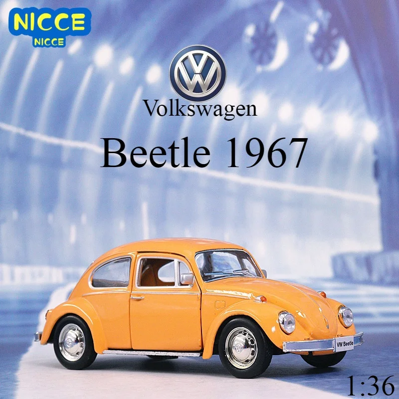

Nicce 1:36 Mini Car VW Beetle 1967 Classic Alloy Car Model Diecast Metal Car Model Miniature Scale Model Car Toy For Childrens