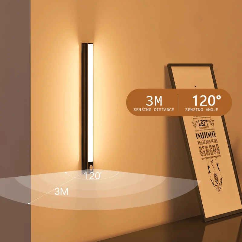 

Night Light Led Light Under Cabinet Light Motion Sensor Closet Light Cabinet USB Rechargeable Kitchen Lighting Lamp 20-100CM