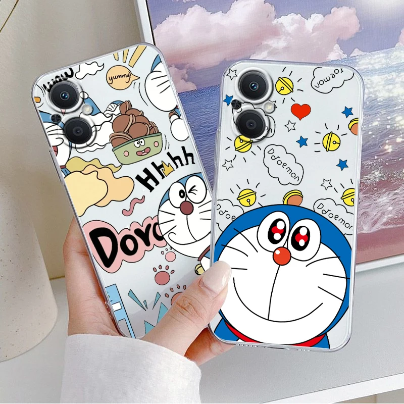 

Japan Doraemon Anime Cartoon Art For OPPO A5 A9 A53 Reno 7 6 5 4 2 Find X3 X2 Z Lite Neo Pro Plus SE 5G transparent Phone Case