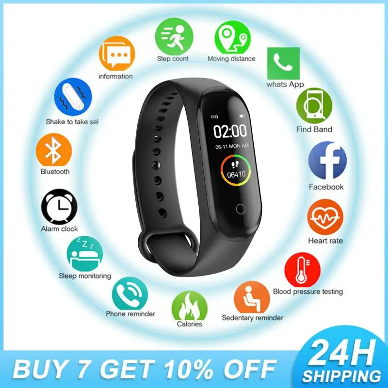 

Smart Band Ip67 Waterproof Main Body Cover Pc Wristband Sports Bracelet Blood Pressure/heart Rate Monitor Super-long Standby
