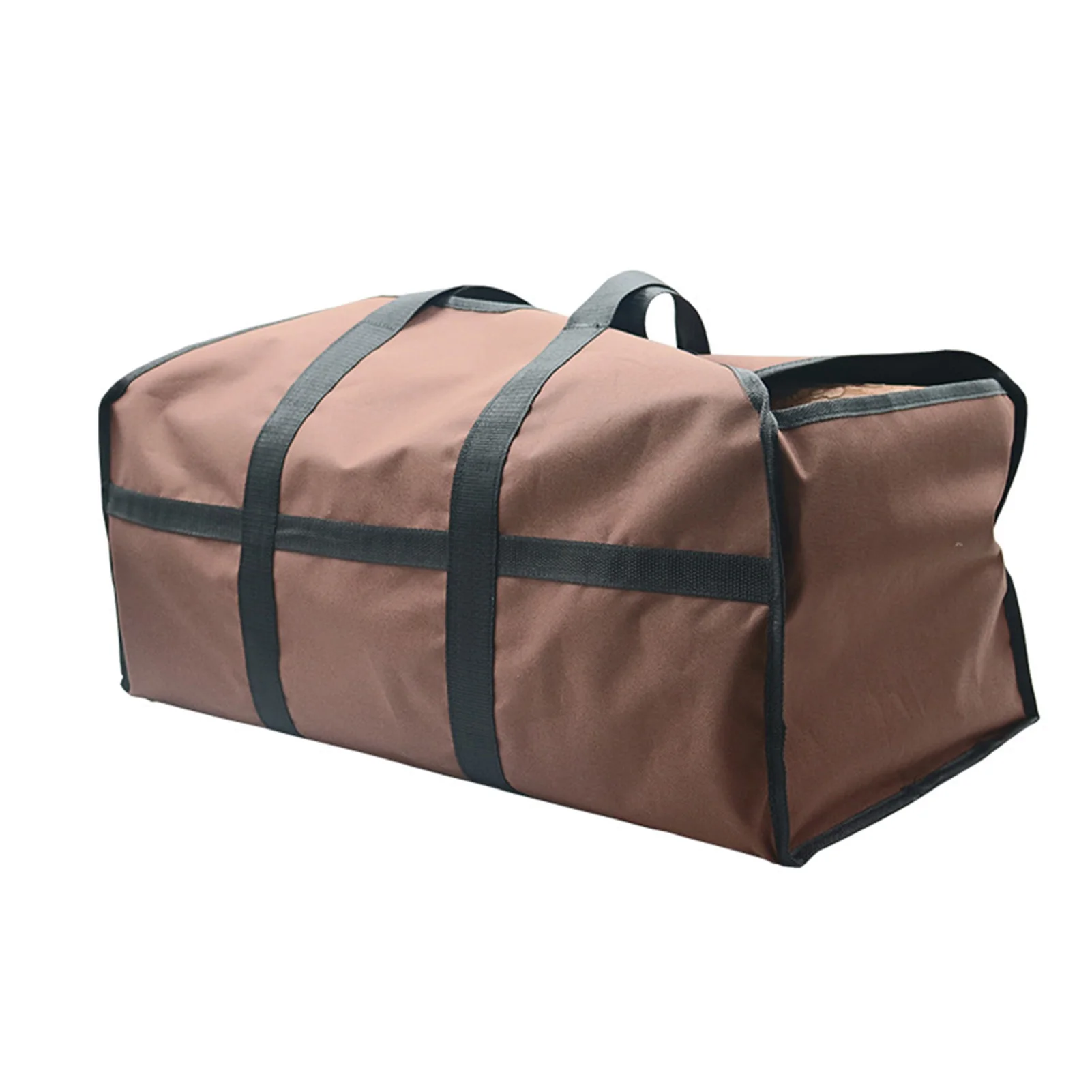 

Деревянная сумка для переноски для дрова, держатель для дрова в помещении с плечевым ремнем для кемпинга, поездок на открытом воздухе