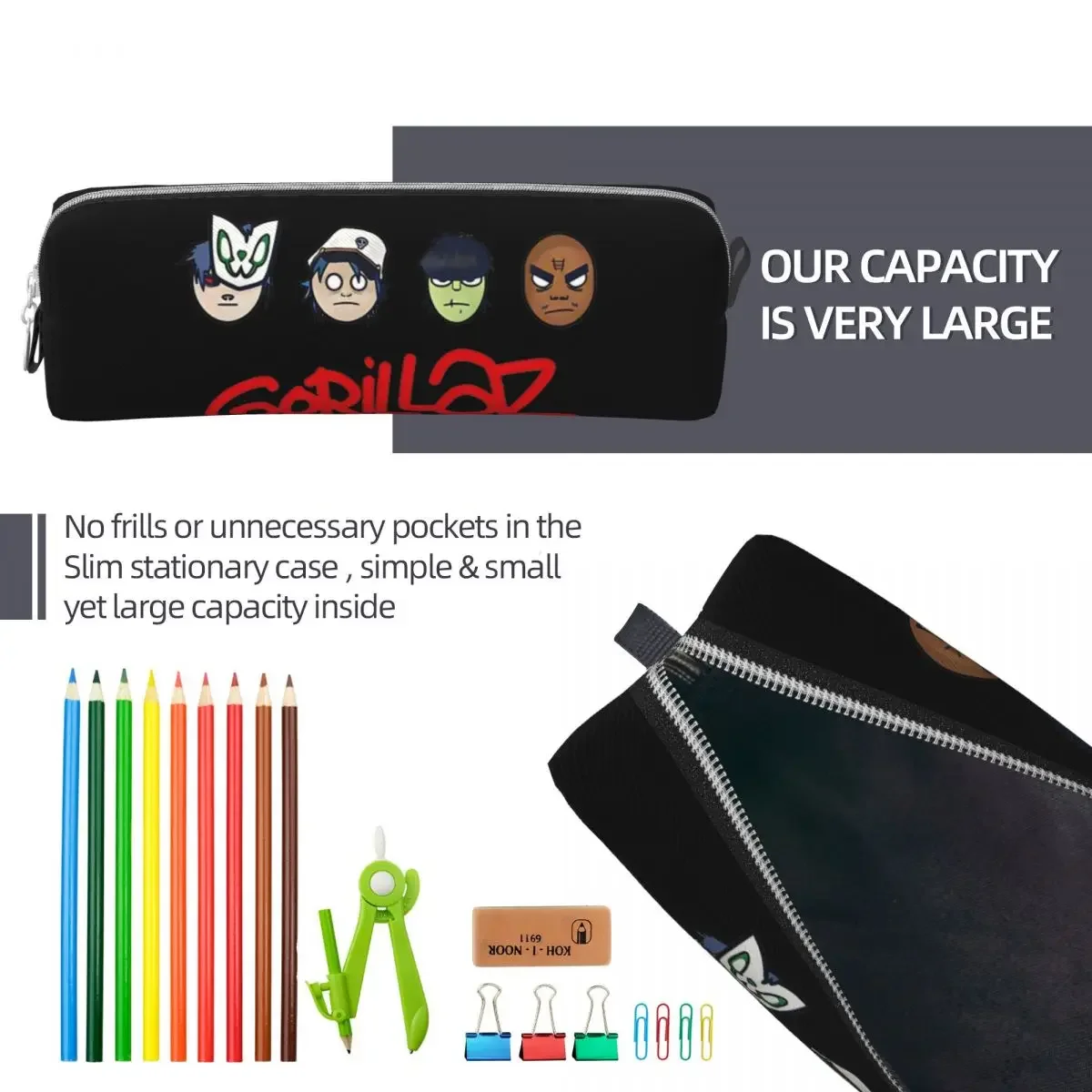 Пенал на ремешке милый шкатулка для ручек с надписью Легенда о дне Большой