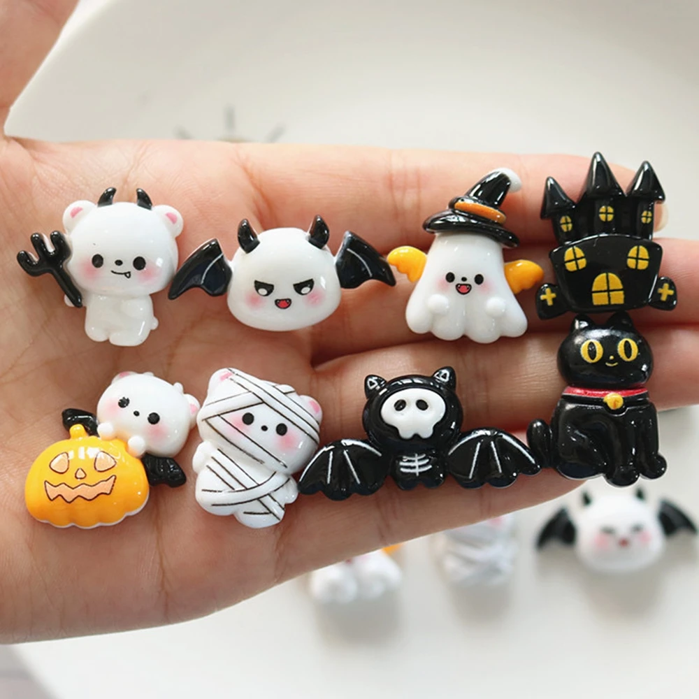 

Мультяшные летучие мыши, кошки, призраки кабошоны TSXJY