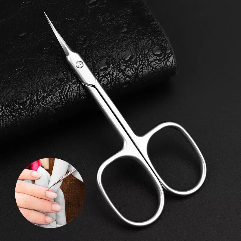 

Scissors Curved Tip Scissors Professional Stainless Steel Nail Dead Skin Remover Nail Clipper Salon Nail Tools