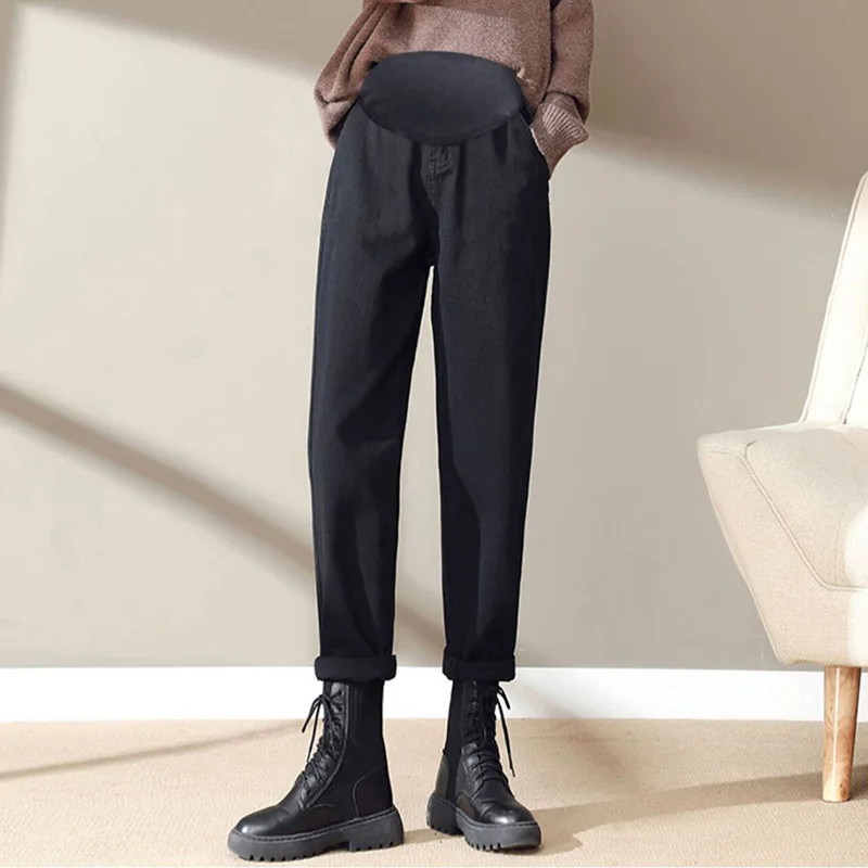 

Эластичные повседневные свободные мягкие брюки для беременных женщин с поддержкой живота из хлопка