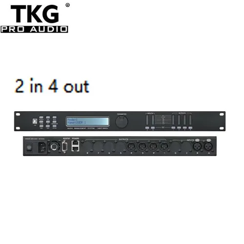 

TKG 2 in 4 out MK-2400 performance stage sound audio karaoke processor karaoke effect processor speaker processor