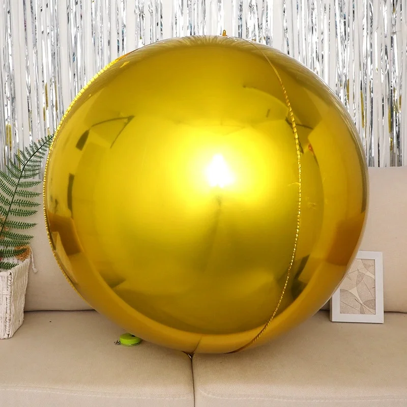 

Фольгированные шары 4D 32 дюйма серебристые/золотистые