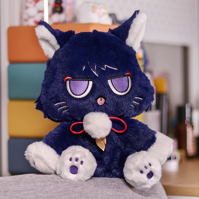 

NEW Anime Genshin Impact Wanderer Balladeer Cute Cat Plush Stuffed Dolls Toy Pillow Cosplay Birthday Xmas Gift