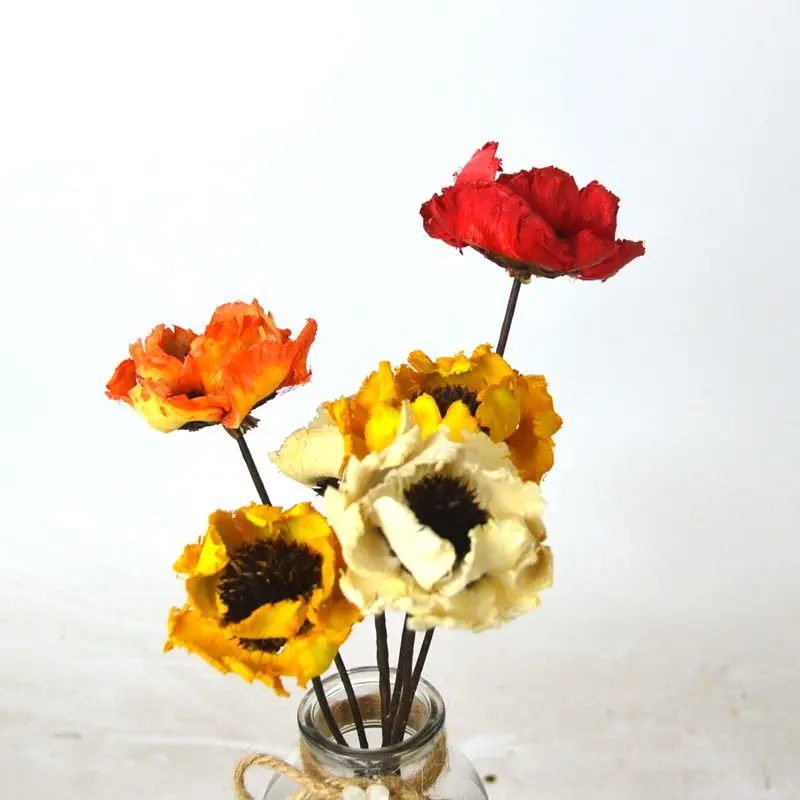 

Poppy Dried Flowers Living Room Display Flowers Soft Decoration Home Furnishings Combination Art Dried Flowers Shooting Props