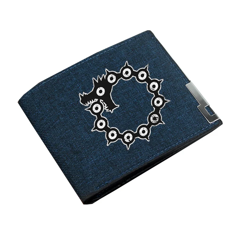 

Кошелек для монет для мальчиков и девочек, кошелек с рисунком из мультфильма «Семь смертных грехов», Подростковый холщовый кошелек, повседн...