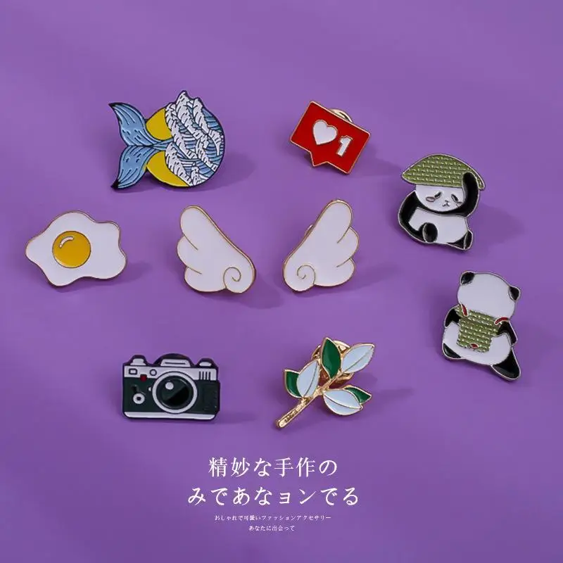 

Cartoon Japanese Badge Brooch Pin Insignia Chest Badges Decor Clothing Lightweight Jewelry Accessories