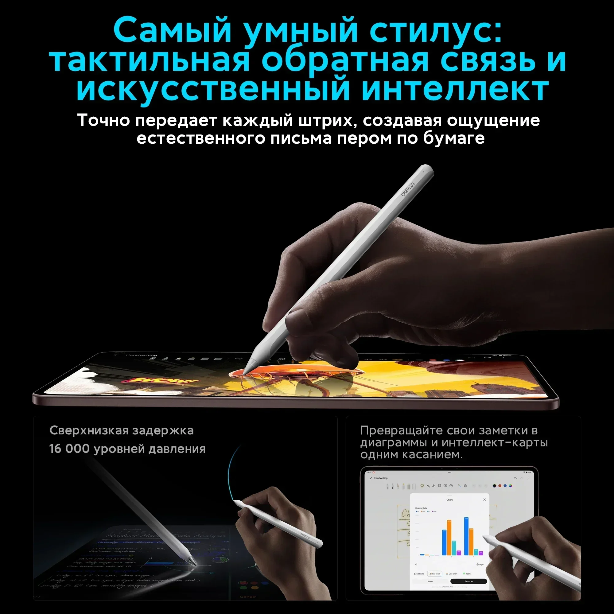 Фото Совершенно новый планшет OnePlus Pad 4 Global Version, процессор Snapdragon 8 Elite Gen 5, батарея 13380 мАч, быстрая зарядка 80W SUPERVOOC, 13.2-дюймовый дисплей с частотой 144 Гц. №5