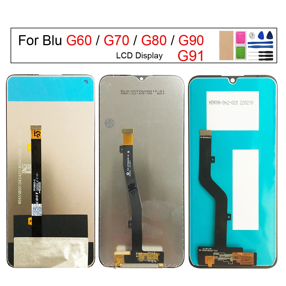 

For Blu G90 G80 G70 G60 G91 LCD Screen Display Touch Screen Digitizer Assembly G0290WW G0250WW G0270WW Phone Panel Repair Parts