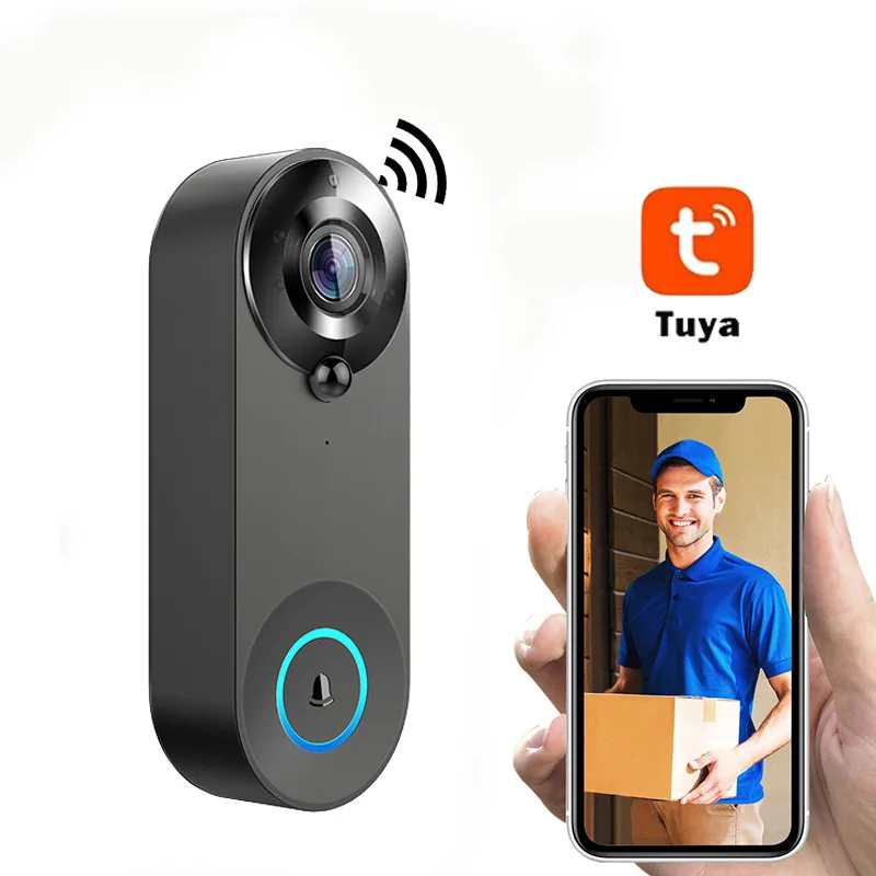 Wireless Remote Monitor Wifi Video Voice Intercom Tuya Camera Intercom Intelligent Low-power Visual Doorbell Home Mobile Phone