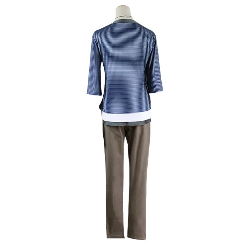 Костюм для косплея рантаро из аниме данганронпа V3 синий топ в полоску коричневые