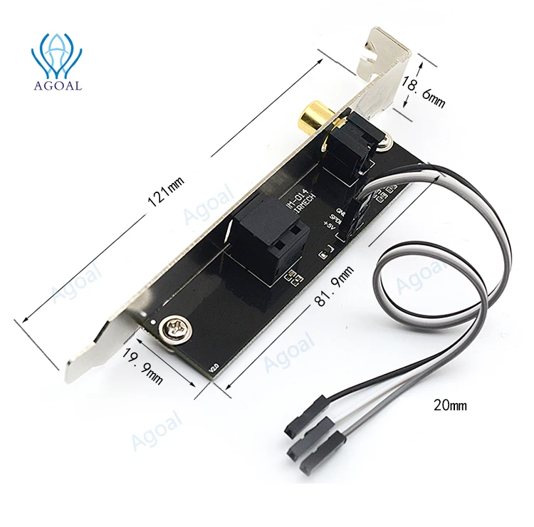 Коаксиальная цифровая звуковая карта 24BIT 192KHz DTSAC3LPCM SPDIF дочерняя из оптического