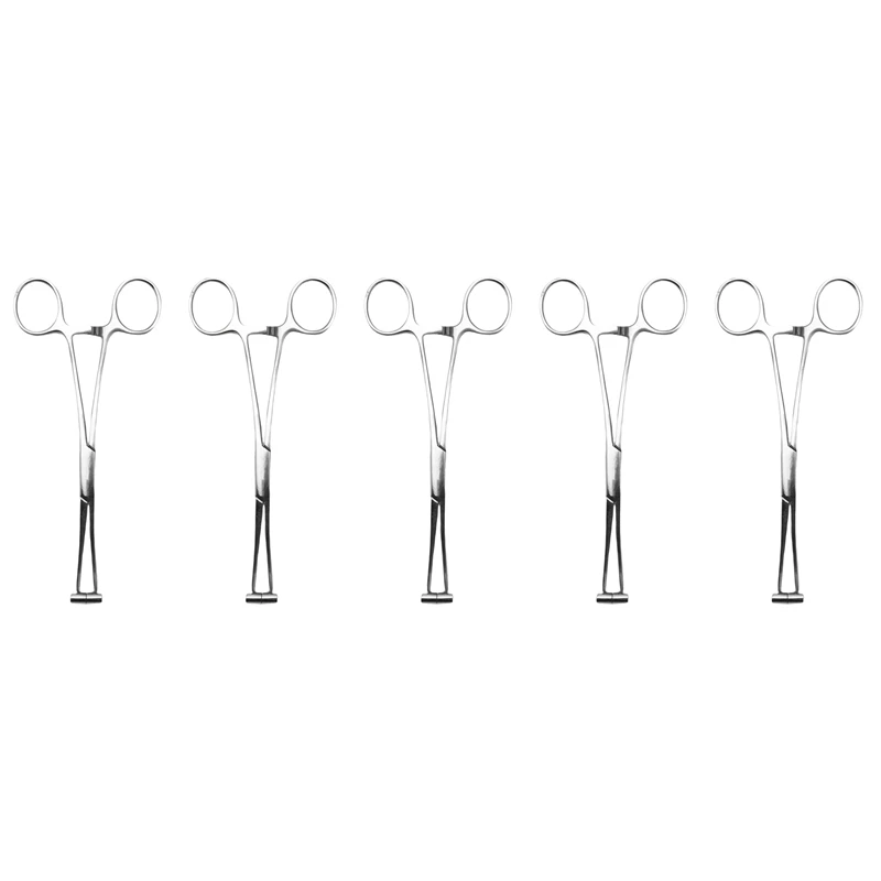 

5X Septum Forcep Stainless Steel Needle Clamp, Body Piercing Tool Professional Puncture Tool For Eyebrow Pierced