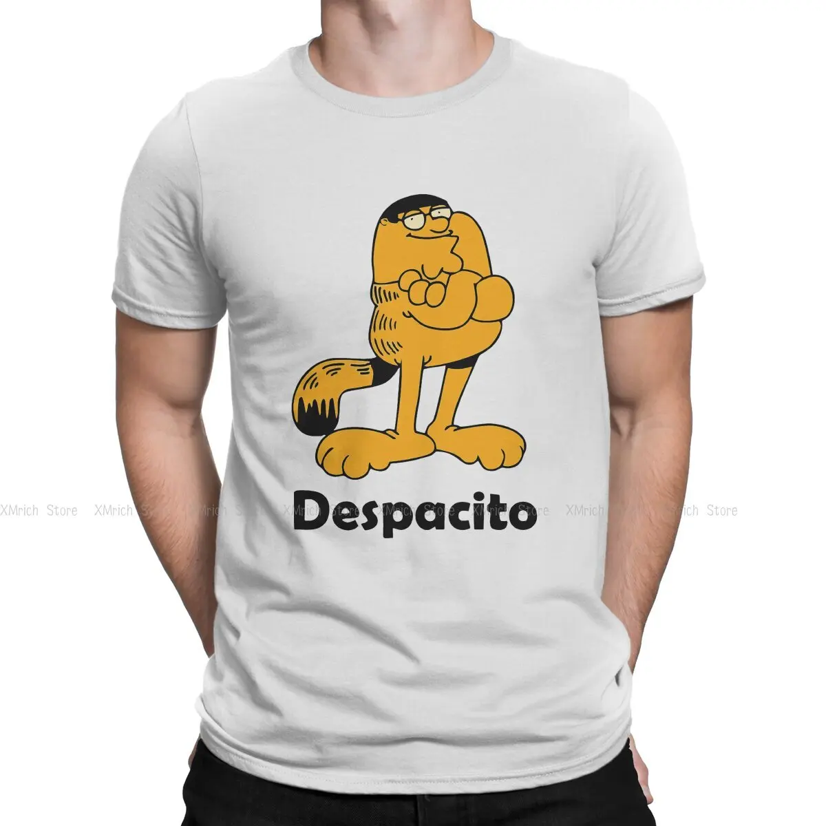 

Orange Cat Men's TShirt Despacito Distinctive T Shirt Graphic Streetwear New Trend