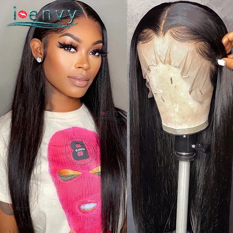 

13x4 Straight Lace Front Human Hair Wigs Pre Plucked Remy Peruvian Human Hair Lace Wigs for Women HD Lace Frontal Wigs Baby Hair