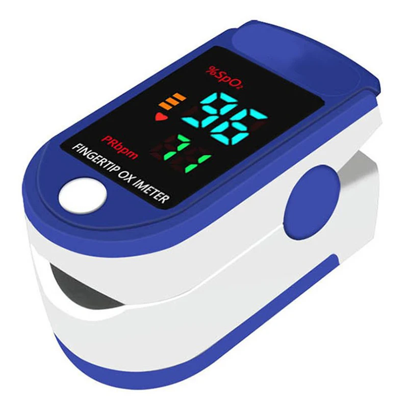 

Пульсоксиметр портативный, прибор для измерения пульса и уровня кислорода в крови, с ЖК-дисплеем, SpO2, забота о здоровье
