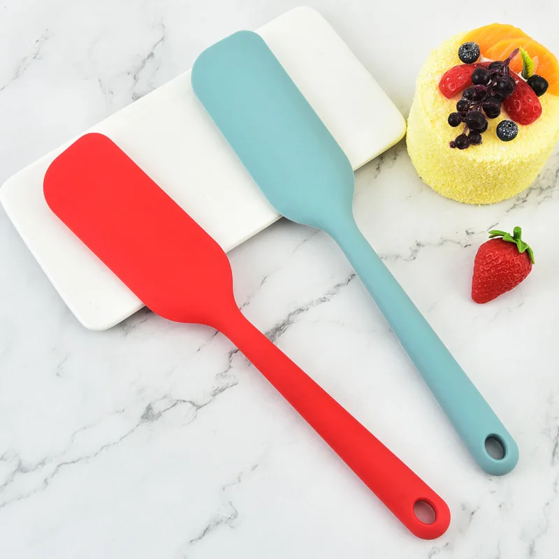 

Cake Cream Scraper Integrated High Temperature Cake Cream Silicone Spatula Long Handle Spatula Baking Tool Cake Tools
