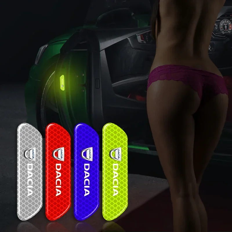 4 шт. светоотражающие полосы для дверей автомобиля предупреждающая наклейка