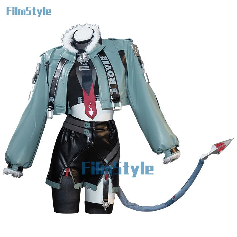 Jane Doe Косплей Костюм Zenless Zone Zero Униформа Куртка Хвост Уши Чулки Новый Eridu Хэллоуин