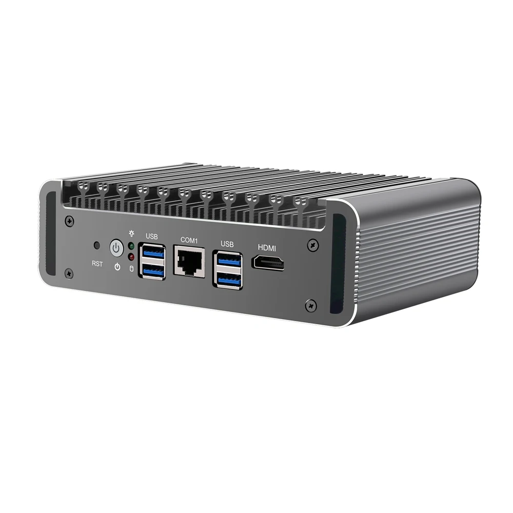 HUNSN Micro Firewall Appliance Mini PC RJ25 pFsense Microtik Intel Core I5/I7 UNNsense Ultra Angle VPN Router AES-NI 6x I211 LAN