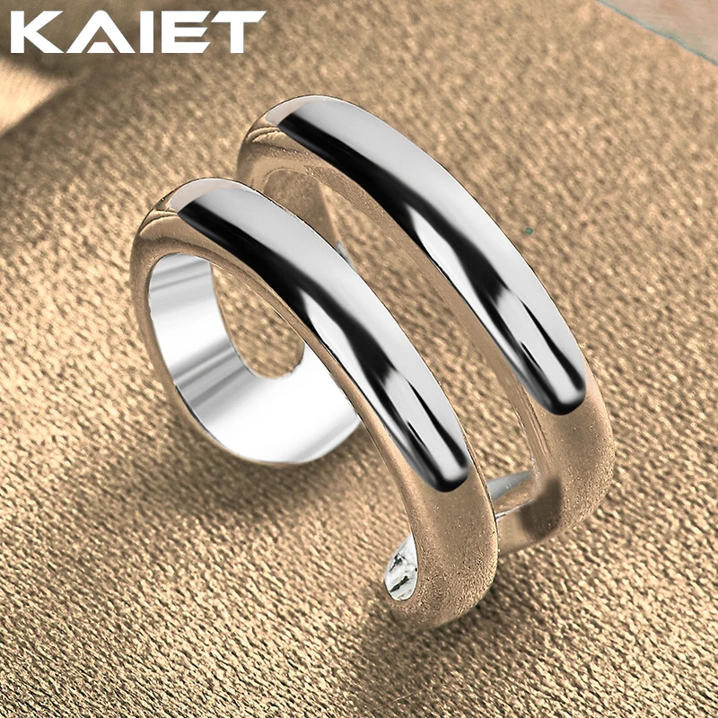 

KAIET 925 Silver Color Adjustable Ring For Women Lovers Wedding Party Fashion Accessories Jewelry