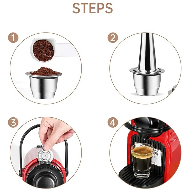 Многоразовая капсула для кофе тампер Nespresso многоразовая кофейная стручка замена