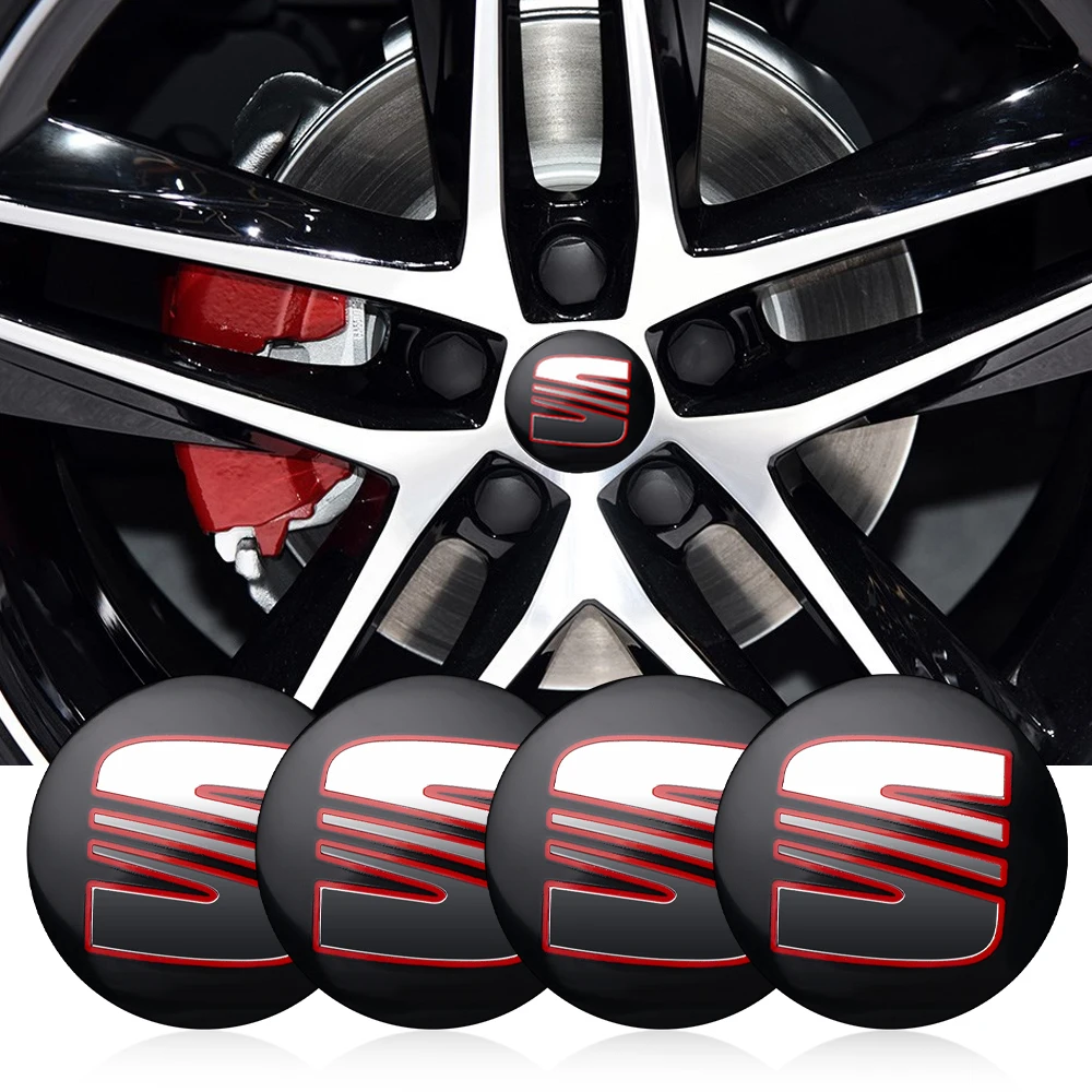 4 шт. 56/60 мм колпаки центральной ступицы колес автомобиля для SEAT FR Toledo Leon Ibiza Cupra 6l 6j