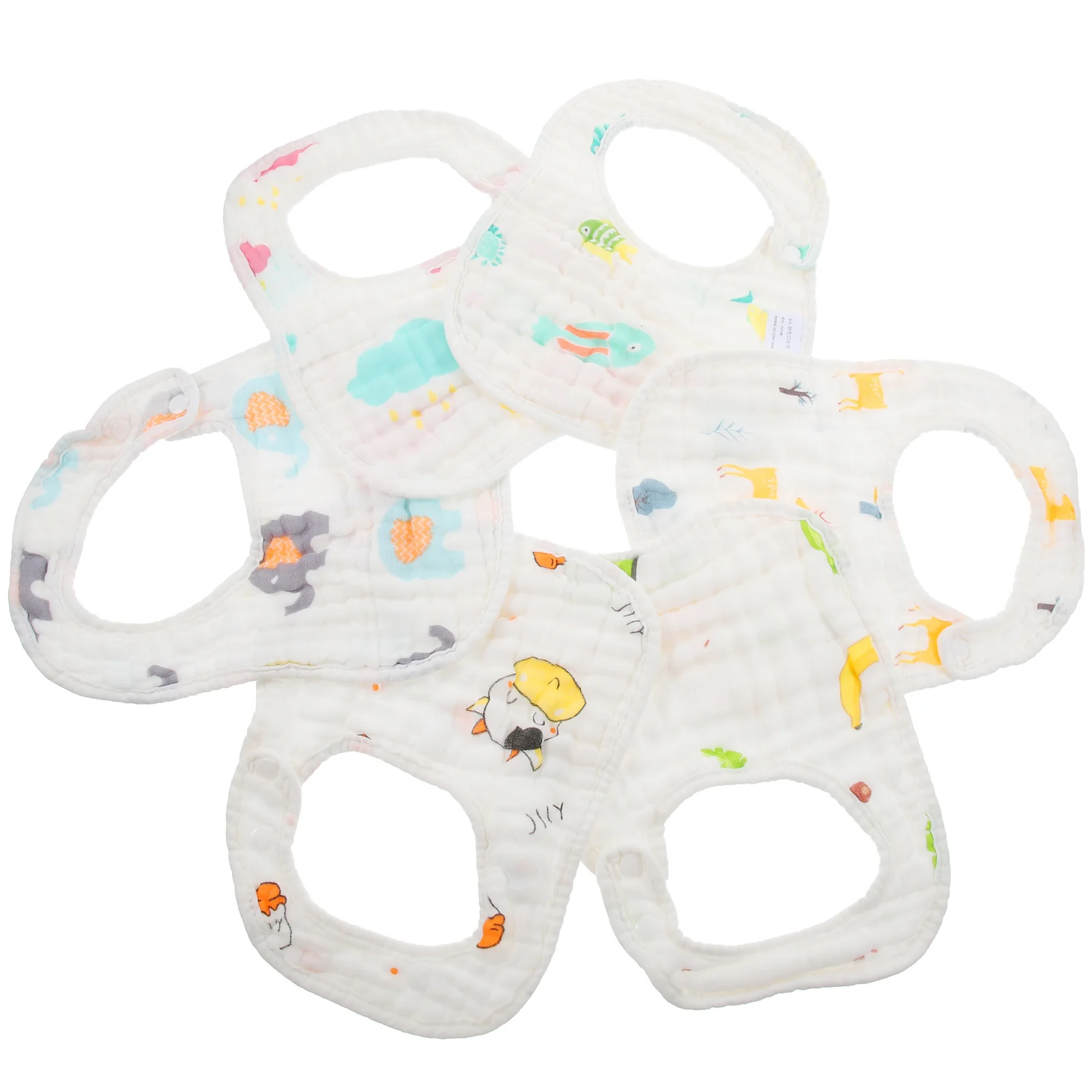 

Vientiane Baby Supplies Toddler Bib Eating Feeding Bibs Cotton Newborn Drooling