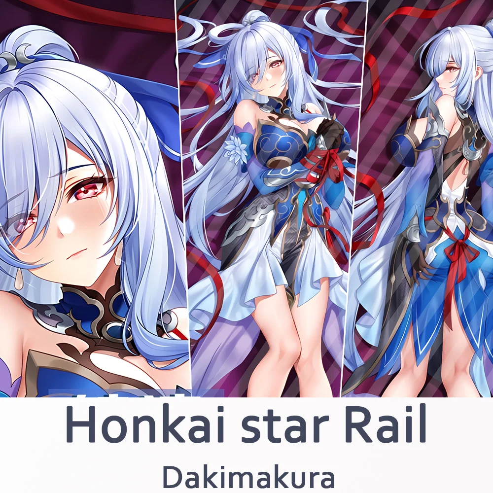 

Honkai star Rail Jingliu Dakimakura 2WAY Hugging Body Pillow Case Anime Jing Liu Pillow Cushion Cover Xmas Gifts