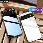 Чехол Auroras для Google Pixel 6 Pro, твердая задняя крышка из закаленного стекла для Google Pixel6 Pro, противоударный чехол, чехлы, чехол