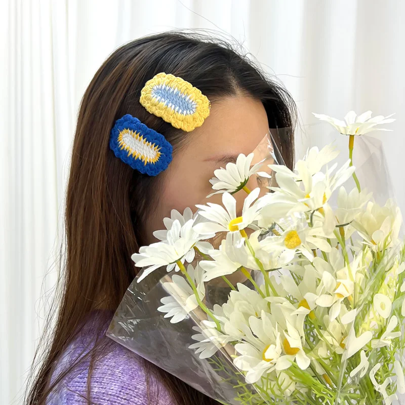 Рисунок 4 - Милая Вязаная Шерстяная заколка для волос