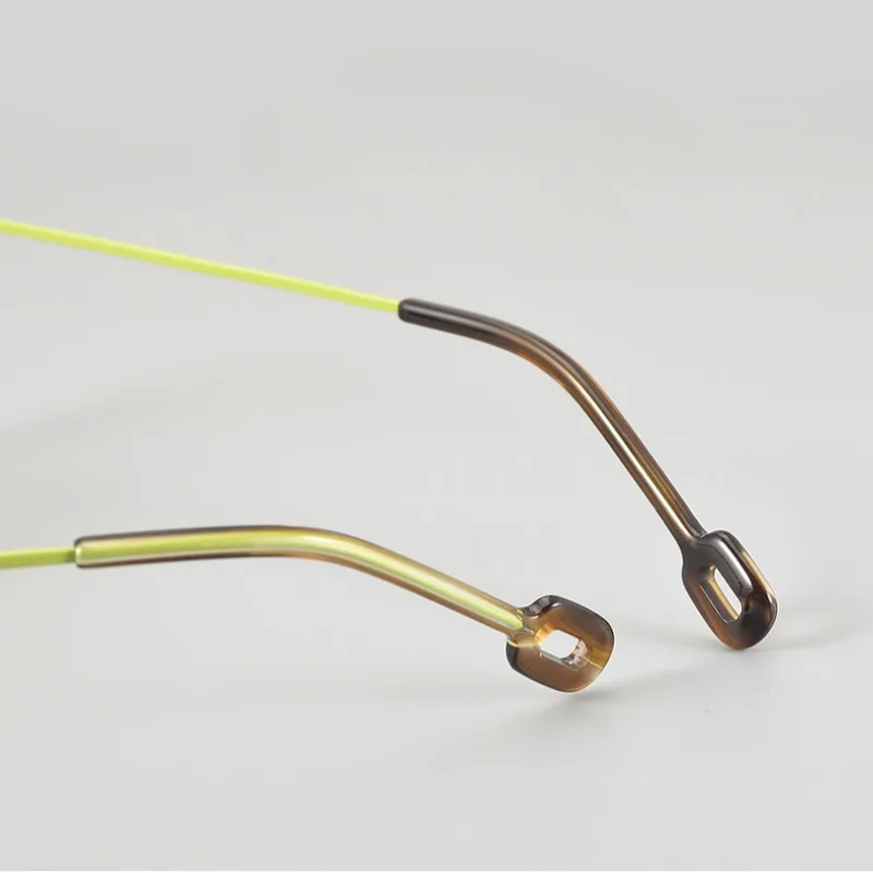 Ретро черепаховый мужской пилот овальная оправа для очков из чистого титана AEV-008