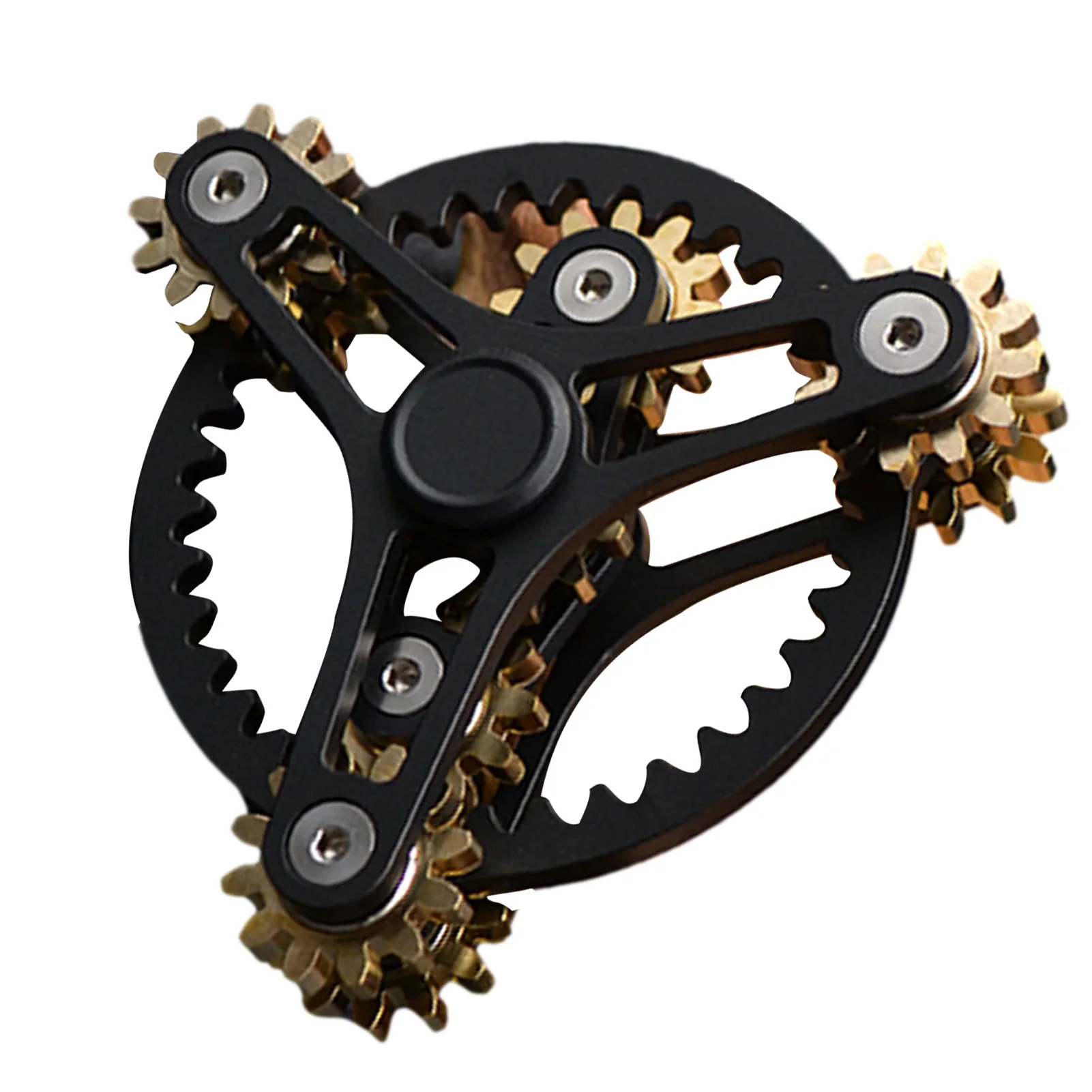 

Brass Gyro Spinner Linkage Bike Chain Spinner Gears Figity Game Metal DIY Hand Spinner Gyro Spins Long Time Figit Toy For Adults