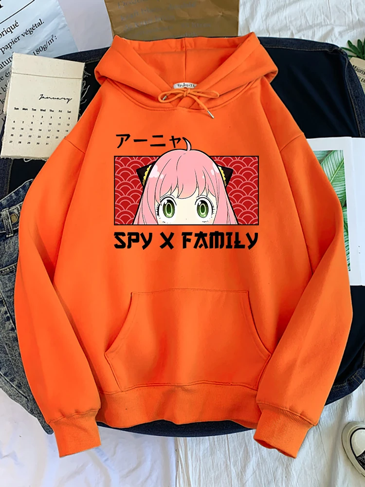 

Anya Forger Eyes - Spy X Family Art Print Female Hoodie Warm Sportshirt Vintage Casual Sweatshirt Autumn Loose Women Tracksuit
