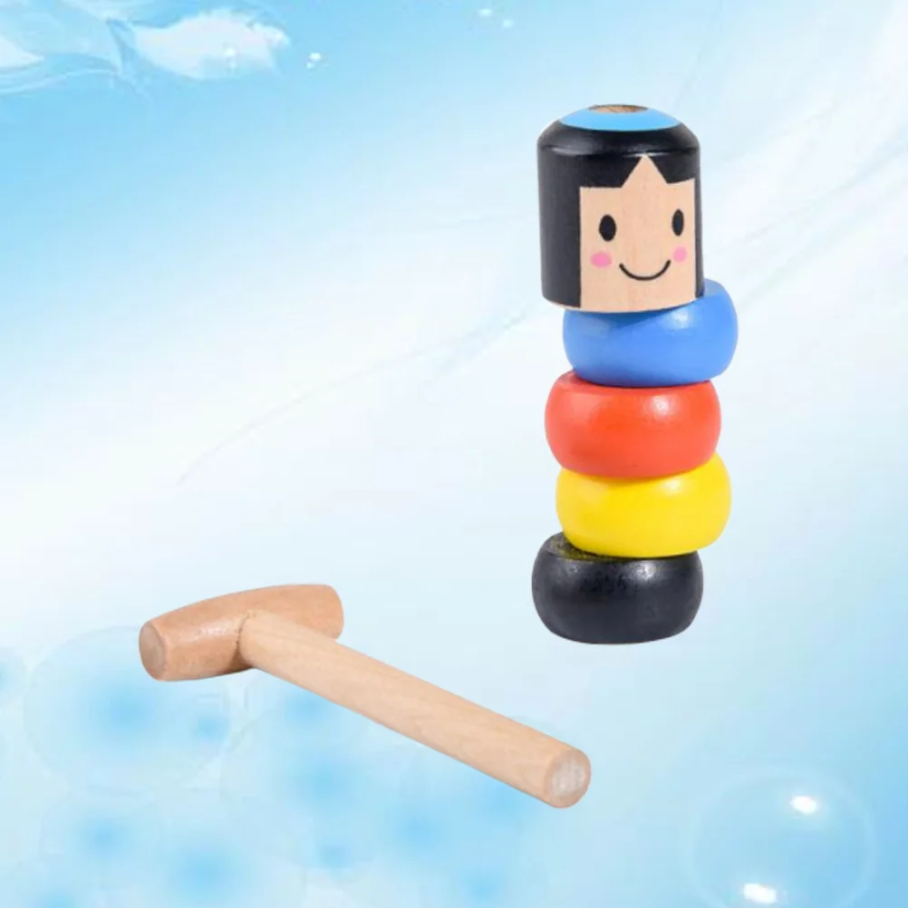 

Toy's Kids Pillar Educational Magical Puppet Magical Puppet Does Not Fall Tricks Wooden Assembled Child