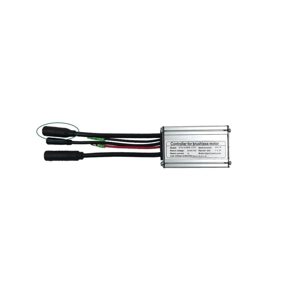 

Ebike KT Controller DC36V/48V KT-15A Low-LevelLow Speed Set 1-4.2V Waterproof Plug 10-13cm Cable 15±1A 6 Mosfets