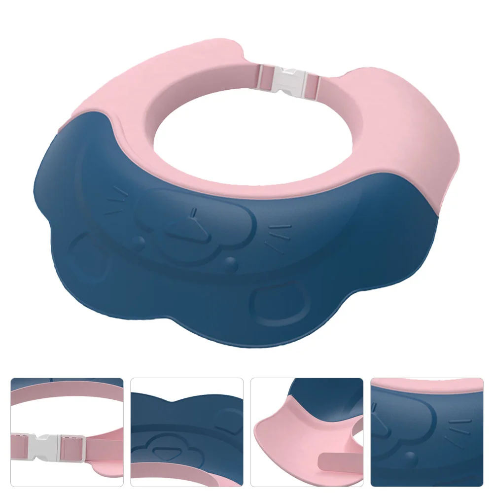 

Toddler Hair Washing Shower Ear Protector Infant Baby Bathing Hat