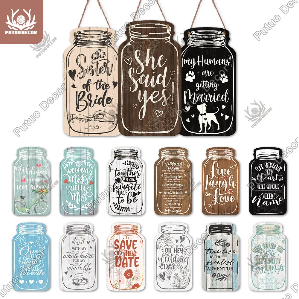 Декор Putuo Свадебный деревянный знак деревянная табличка в форме каменщика