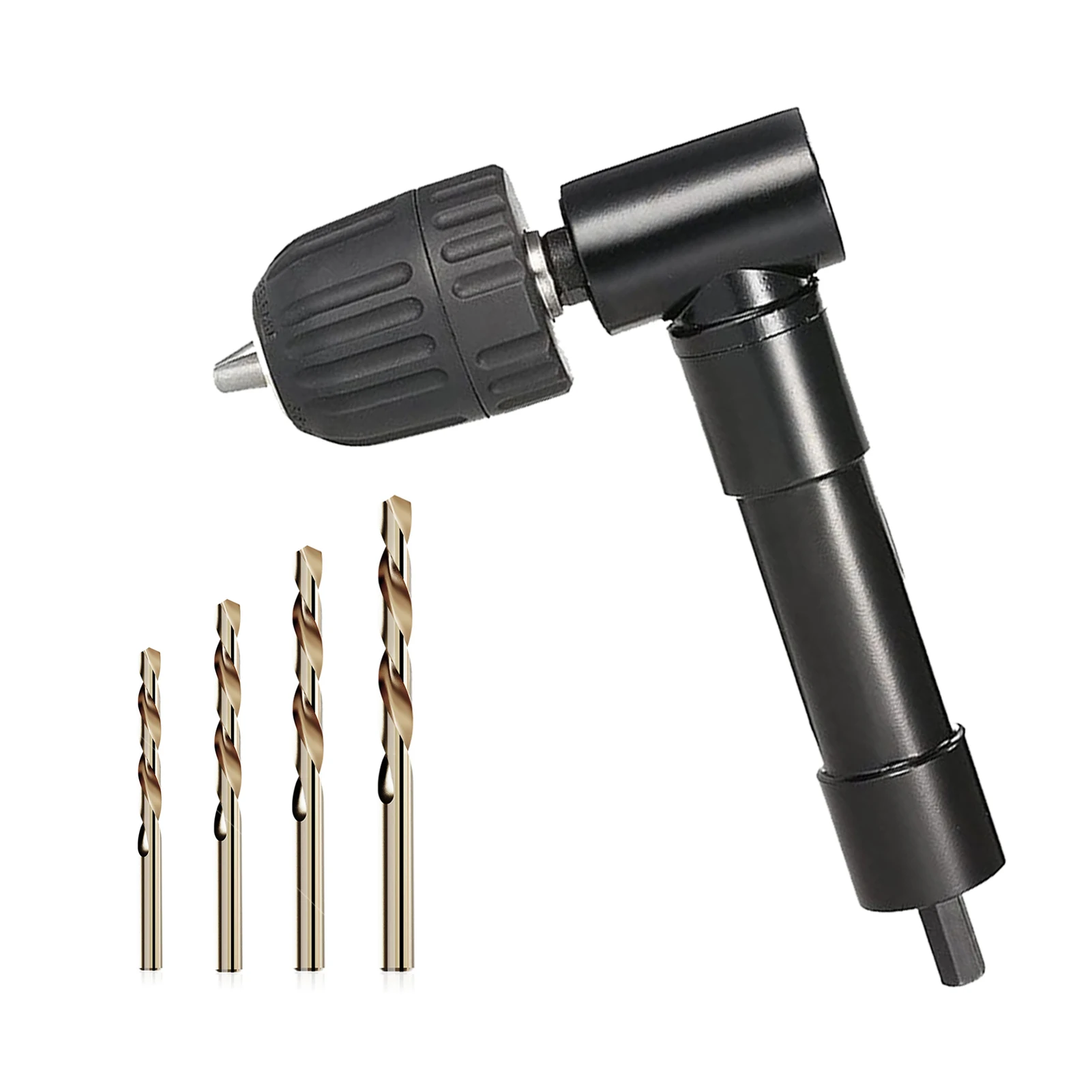 

Woodworking High Torque Corner Repair Universal Extension Hex Shank With 4 Bits 90 Degree Right Angle Drill Adapter 0.8 To 10mm