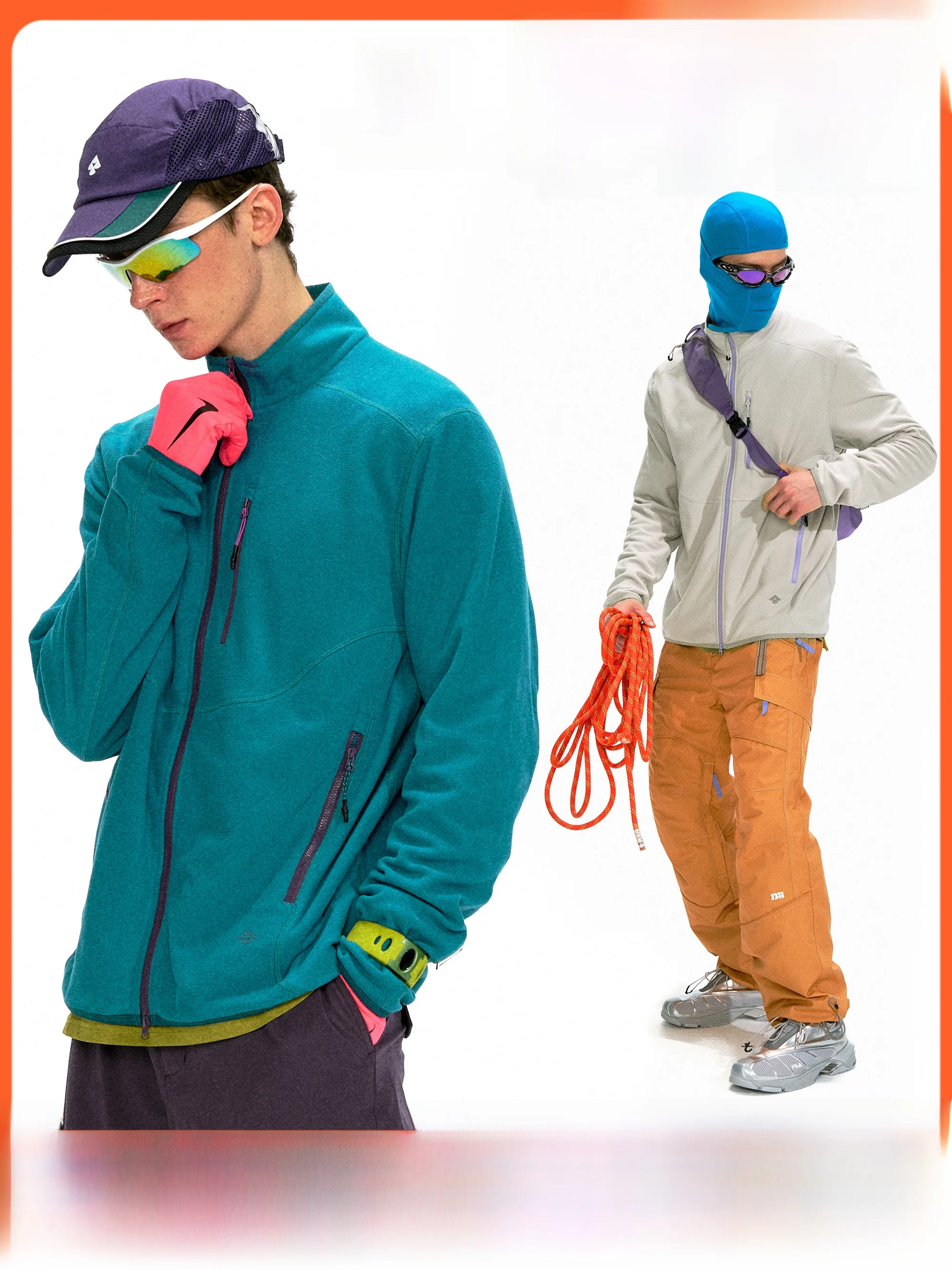 Nothomme уличная тяжелая вафельная флисовая куртка с дальним инфракрасным