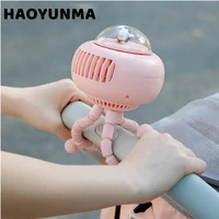 portable mini home stroller cooling fan 3600mah flexible air conditioner 130%c2%b0 auto rotation 4 gear wind handheld outdoor fans