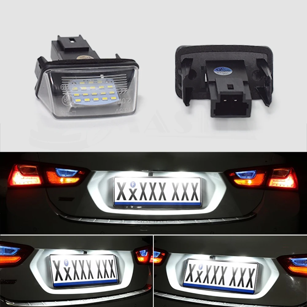 

Led License Plate Lights Car Number Warning Lamps Tuning Accessories For Citroen C3 C4 C5 Berlingo B9 SAXO Peugeot 206 207 5008