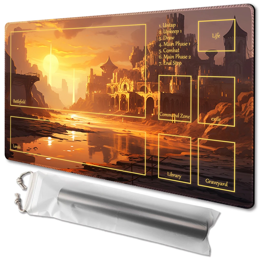 

Sunken castle - Board Game TCG Playmat Table Mat Game Size 60X35 CM Mousepad Compatible for MTG CCG