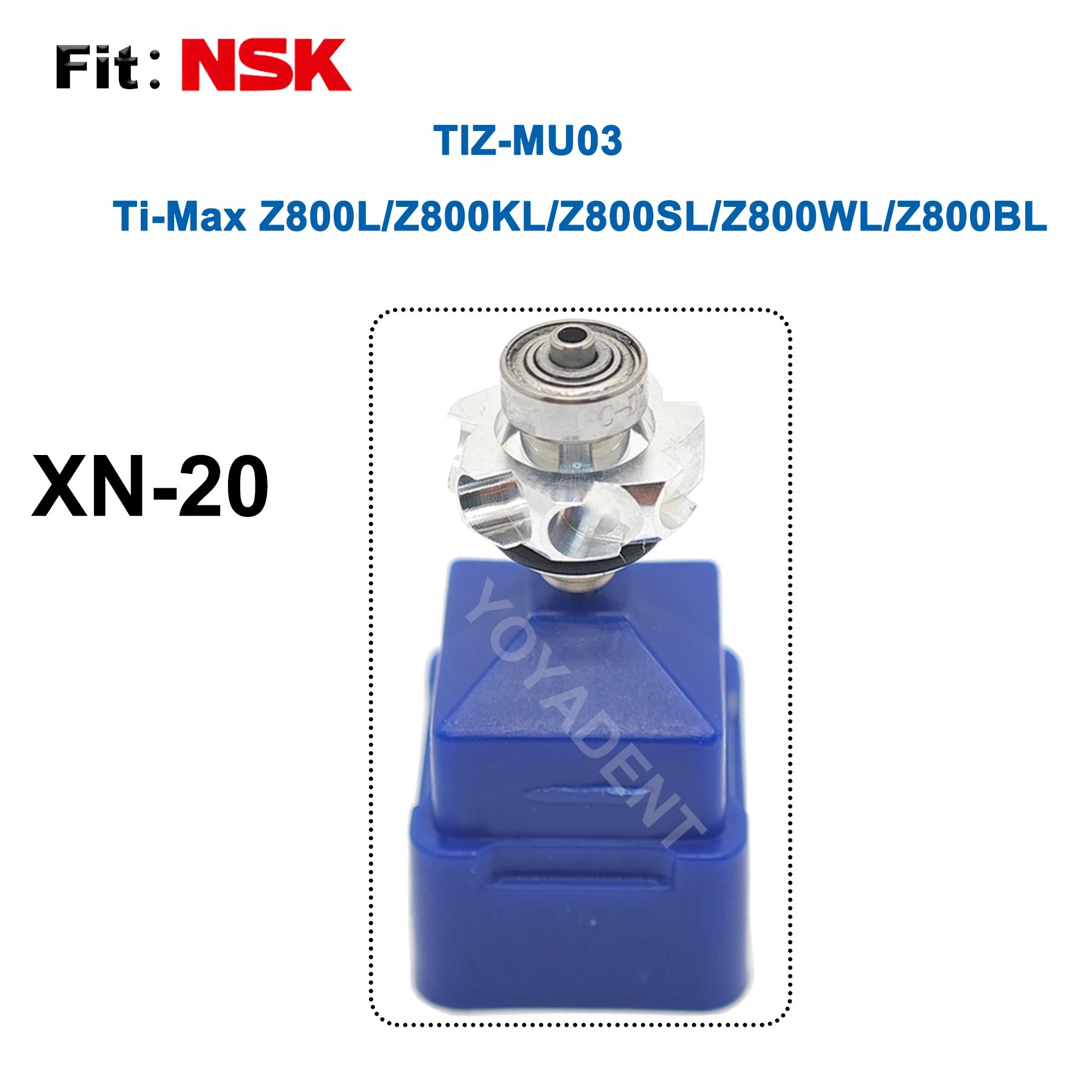 Фото Ротор стоматологического турбинного картриджа подходит для NSK Ti-Max Z800L/Z800KL/Z800SL/Z800WL/Z900L/Z900KL/Z900SL/Z900WL/высокоскоростной наконечник №2